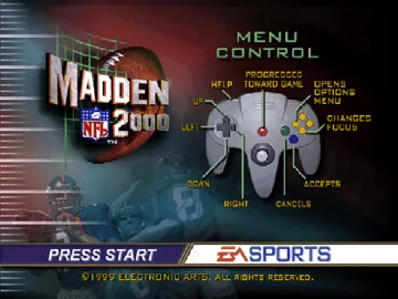 Madden NFL 2000 (USA) screen shot title